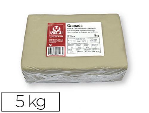 Pasta para modelar sio-2 cinza pack de 5 kg , Sio-2 , 62845 , 8422830133062